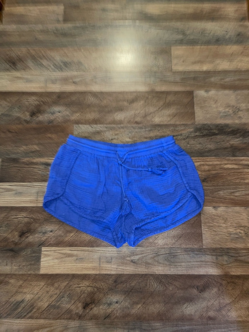 Cloth & Stone Casual Women's Blue Drawstring Shorts size Small